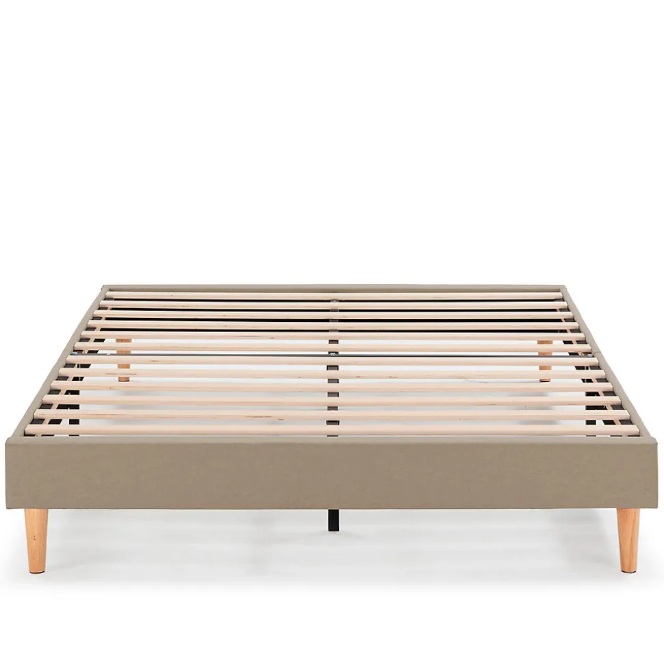 Sommier tapissier Aura 140x200 cm Beige, Hauteur 30 cm