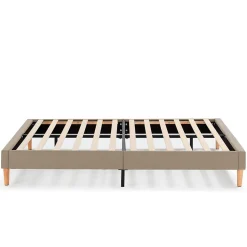 Sommier tapissier Aura 140x200 cm Beige, Hauteur 30 cm