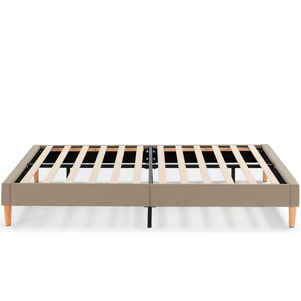 Sommier tapissier Aura 140x200 cm Beige, Hauteur 30 cm