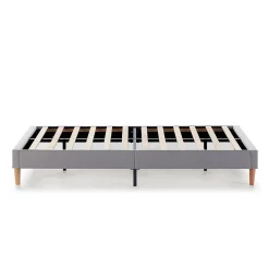 Sommier tapissier Aura 90x190 cm Gris clair, Hauteur 30 cm