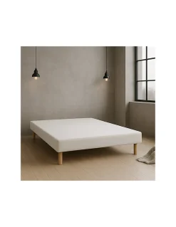 Sommier Tapissier Blanc 140x190 Fabrication Française Artisanale