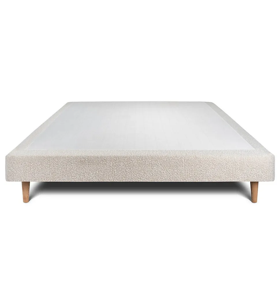 Sommier Tapissier Bouclette Beige 135x190 H29cm