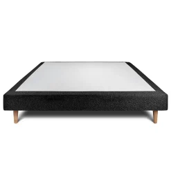 Sommier Tapissier Bouclette Noir 135x190 H29cm