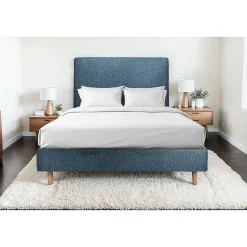 Sommier Tapissier Bouclette Bleu 160x200 H35cm