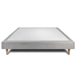 Sommier Tapissier Bouclette Gris 140x190 H29cm