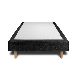 Sommier Tapissier Bouclette Noir 100x200 H29cm