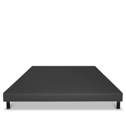 Sommier tapissier Capucine 160x200 cm Epaisseur 13 cm Gris anthracite (pieds non inclus)