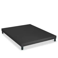 Sommier tapissier Capucine 160x200 cm Epaisseur 13 cm Gris anthracite (pieds non inclus)