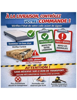 SOMMIER TAPISSIER GRIS 70x190x2 (140x190) FABRICATION FRANÇAISE ARTISANALE PIEDS OFFERTS HAUTEUR avec PIEDS 27 cm