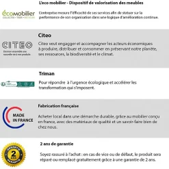 SOMMIER TAPISSIER NOIR 130x190 cm FABRICATION FRANÇAISE ARTISANALE PIEDS OFFER