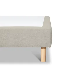 Sommier tapissier Sisal 90x190 cm Epaisseur 18 cm Beige (pieds non inclus)