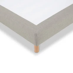 Sommier tapissier Sisal 160x200 cm Epaisseur 18 cm Beige (pieds inclus)