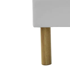 SOMMIER TAPISSIER 140x190 - 20 cm - soutien ferme - confort optimal - usage quotidien - montage rapide - SOMMIER MINA BLANC