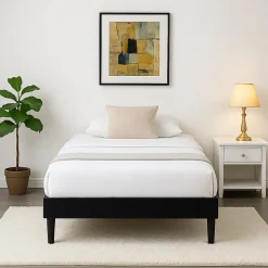 Sommier Tapissier 80x200 - 20 cm - Déhoussable - 13 Lattes - Montage Rapide - Facile d'entretien - Confort Optimal - Design Modern