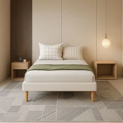 Sommier Tapissier 90x200 cm - 18 cm - Compatible avec Tous Matelas - Confort Optimal - Montage Rapide et Facile - 13 Lattes - SOMM