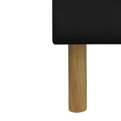 Sommier tapissier 140x200 cm - 20 cm - 13 lattes - montage rapide et facile - revêtement facile d'entretien - SOMMIER GREGORY NOIR