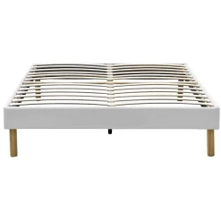 Sommier Tapissier 200x200 cm - 18 cm - Compatible avec Tous Matelas - Confort Optimal - Montage Rapide et Facile - 13 Lattes - SOM