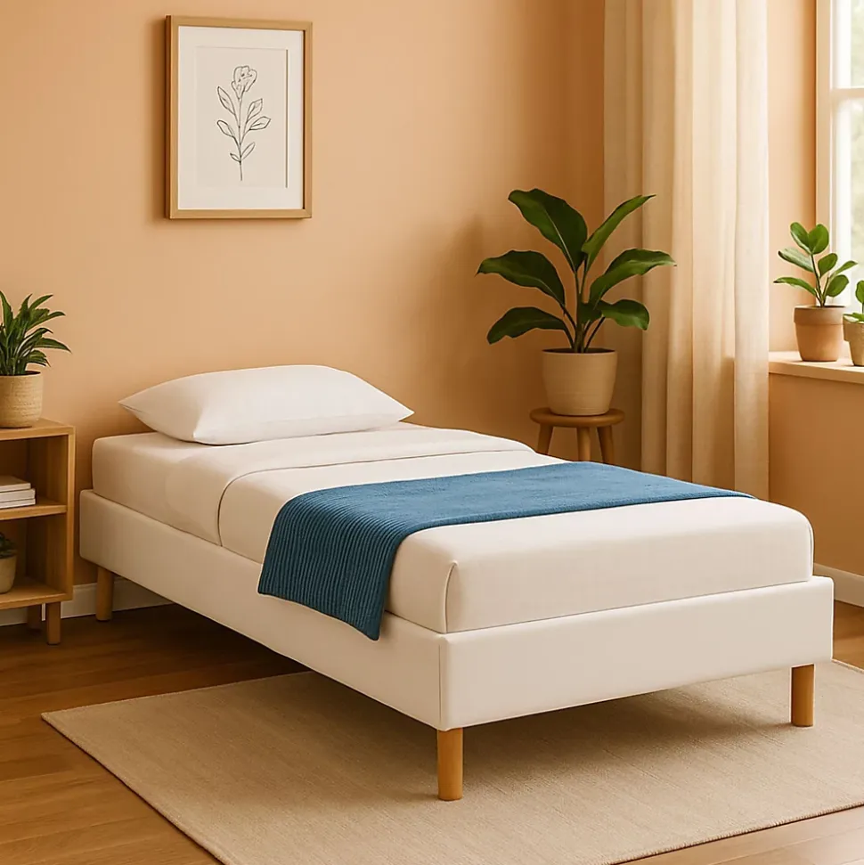 Sommier Tapissier 90x200 cm - 18 cm - Compatible avec Tous Matelas - Confort Optimal - Montage Rapide et Facile - 13 Lattes - SOMM
