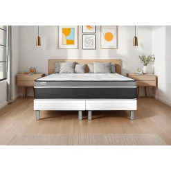 Sommier VITAL'SOM Blanc 2 x 100 x 200 cm