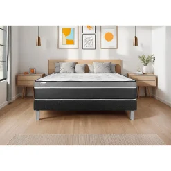 Sommier VITAL'SOM Noir 80 x 200 cm