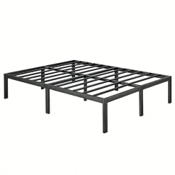 Sommier 140x190, Cadre de Lit 140x190 cm, Hauteur 36 cm pour Rangement, Plateforme en Métal, Lit 140 x 190 avec Sommier