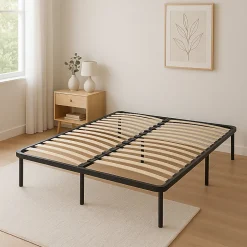 Sommier 120x190 cm - cadre à lattes - montage facile - confort optimal - usage quotidien - best seller
