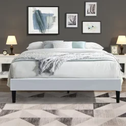 Sommier 140x200 cm - dehoussable - blanc - pieds 20 cm - 2x13 lattes - soutien ferme - confort optimal - usage quotidien