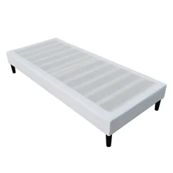 Sommier 80x200 cm - déhoussable - pieds 20 cm - 13 lattes - soutien ferme - confort - usage quotidien - meuble pratique