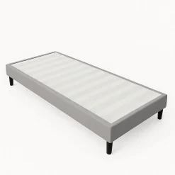 Sommier 80x200 cm - tapissier - déhoussable - housse lavable - pieds 20 cm - 13 lattes - confort optimal - usage quotidien -