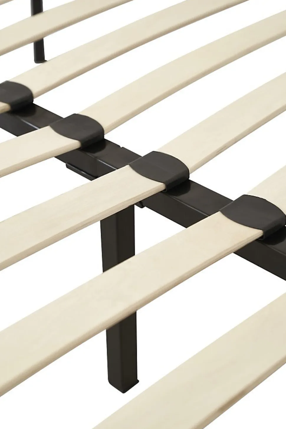 Sommier 80x200 cm Jacky - Solide et Confortable x 29 cm - Cadre à Lattes + 6 Pieds en Métal - Épaisseur Métal 1,2 mm - 14 Lattes e