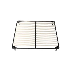 Sommier 120x190 cm Metal Solide 29 cm - Confortable - Montage Rapide - Lattes en Bois 14 en 9mm - Epaisseur Metal 1,2 mm - Idéal p