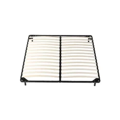Sommier 140x190 cm Metal Solide et Confortable 29 cm - Montage Rapide - Lattes en Bois 14 en 9mm - Epaisseur Metal 1,2 mm - Idéal