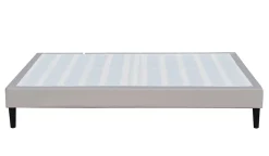 Sommier 90x200 cm Tapissier Déhoussable - 20 cm - 13 Lattes - Montage Rapide et Facile - Housse Lavable - Confort Optimal - Opale