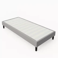 Sommier 80x200 cm Tapissier Déhoussable - 20 cm - 13 Lattes - Montage Rapide - Facile d'entretien - Confort Optimal - Design Moder