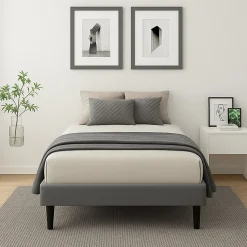 Sommier 80x200 cm Tapissier Déhoussable - 20 cm - 13 Lattes - Montage Rapide - Facile d'entretien - Confort Optimal - Design Moder