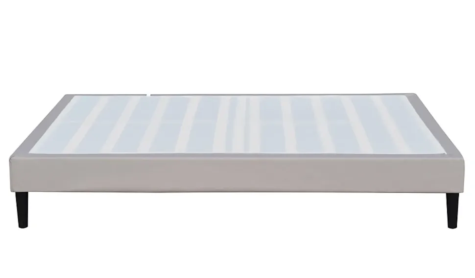 Sommier 200x200 cm Tapissier Déhoussable - 20 cm - 13 Lattes - Montage Rapide et Facile - Housse Lavable - Confort Optimal - Opale