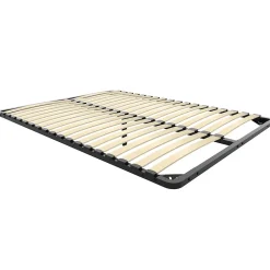 Sommier 140x190 cm, 2x18 lattes, lit avec sommier à lattes, sans pieds