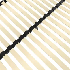 Sommier 140x190 cm, 2x18 lattes, lit avec sommier à lattes, sans pieds