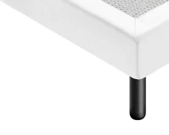 Sommier 160x190 Tapissier Déco Couleur Blanc Resistant Jusqu'à 120 Kg Par Personne