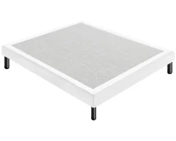 Sommier 120x200 Tapissier Déco Couleur Blanc Resistant Jusqu'à 120 Kg Par Personne