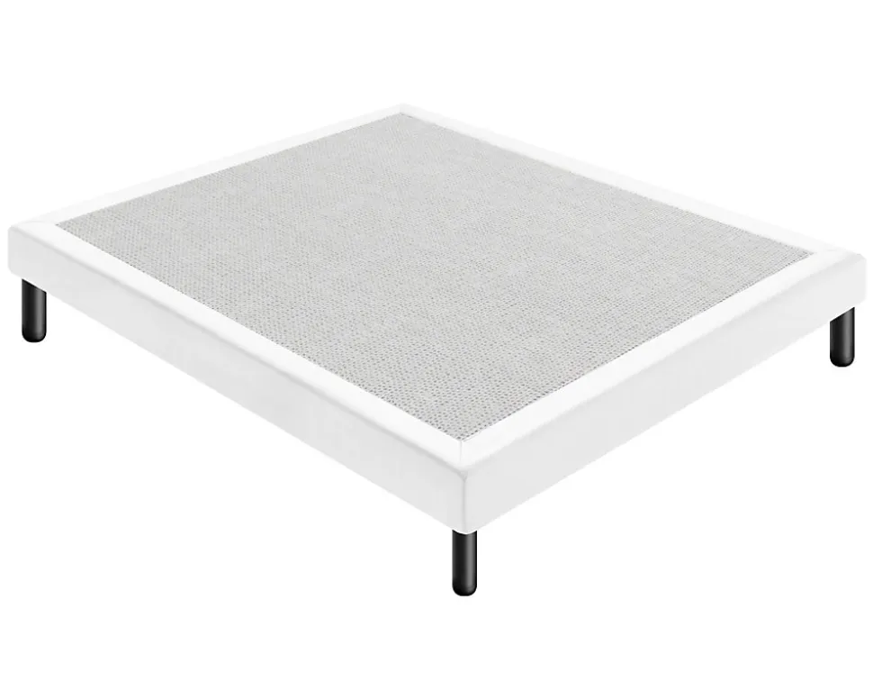 Sommier 120x200 Tapissier Déco Couleur Blanc Resistant Jusqu'à 120 Kg Par Personne