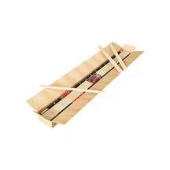 Sommier ZITTARO 28 lattes 90x200 cm Finition chene et noir Soutien ferme et design sobre