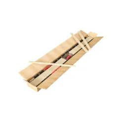 Sommier ZITTARO 28 lattes 70x200 cm Finition chene et noir Confort et robustesse