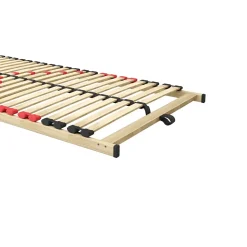 Sommier ZITTARO 28 lattes 70x200 cm Finition chene et noir Confort et robustesse