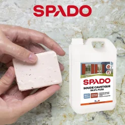 Soude caustique formule pure 99,9% Spado 1kg