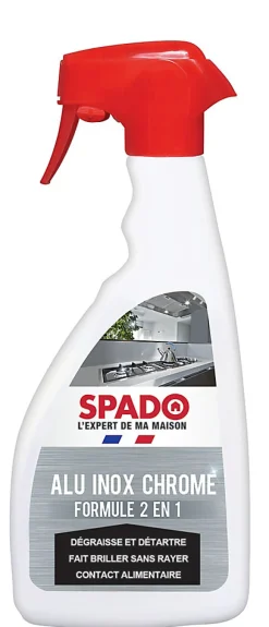 Spado nettoyant alu inox chrome 2 en 1 500ml