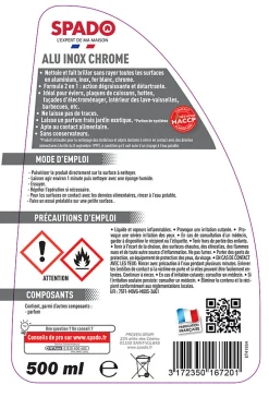 Spado nettoyant alu inox chrome 2 en 1 500ml
