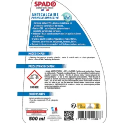 Spray anticalcaire suractif Spado 500ml
