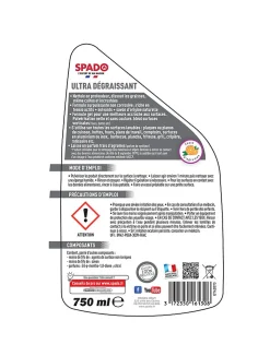 Spray gel nettoyant ultra dégraissant spécial graisses cuites Spado 750ml