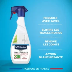 Spray nettoyant anti-traces noires joints salle de bains Starwax 500ml